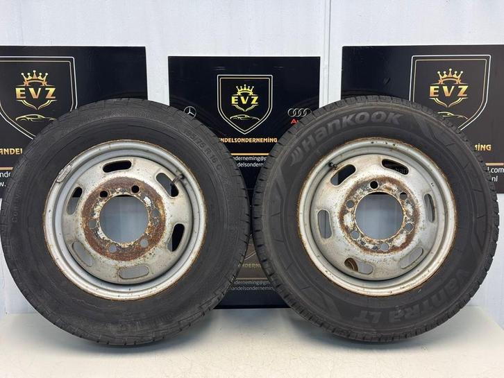 Continental Hankook 2 stuks zomerbanden bj.2015 195/75R16C, Auto-onderdelen, Banden en Velgen, 16 inch, Zomerbanden, 195 mm, Gebruikt