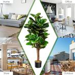 Kunstvijgenboom Kunstplant Decoratie met Bloempot Kunstboom