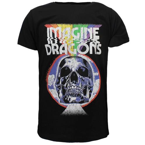 Imagine Dragons Rainbow Skull Burst T-Shirt - Officiële, Kleding | Heren, T-shirts, Verzenden