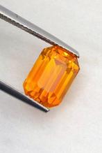Geel Saffier - 5.81 ct - Guild Gem Laboratory - Goudgeel, Sieraden, Tassen en Uiterlijk, Edelstenen, Nieuw