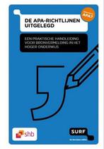 De APA richtlijnen uitgelegd Een praktische ha 9789072482235, Verzenden, Zo goed als nieuw
