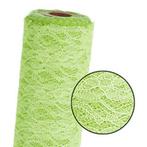 Kant Kantenstof Groen rol 60 cm. 25meter Rol Kanten stof, Ophalen of Verzenden, Nieuw