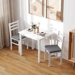 TRUUSK 3-delige Eettafelset - Compacte Keukentafel met 2 Ges, Huis en Inrichting, Tafels | Eettafels, Verzenden, Nieuw