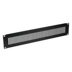 Blindpaneel | 19 inch | 2U (Perforaties, Zwart), Verzenden, Nieuw