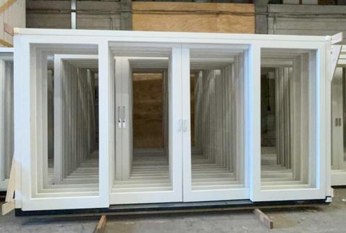 +- 2000 hardhouten Schuifpuien tuindeuren sets op voorraad, Doe-het-zelf en Verbouw, Kozijnen en Schuifpuien, Nieuw, Hout, Dakkapel