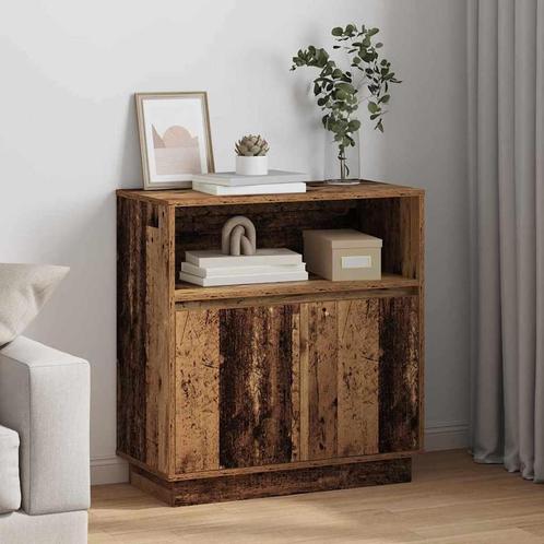 vidaXL Dressoir met LED Oud Hout 71 x 34,5 x 75 cm Bewerkt, Huis en Inrichting, Kasten | Dressoirs, Nieuw, Minder dan 50 cm, Overige houtsoorten