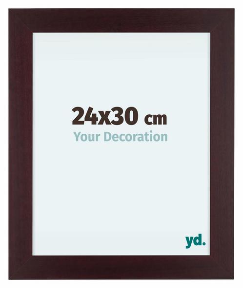 Fotolijst 24x30 cm - Mahonie - Hout - Dover, Huis en Inrichting, Woonaccessoires | Lijsten, Nieuw, Verzenden