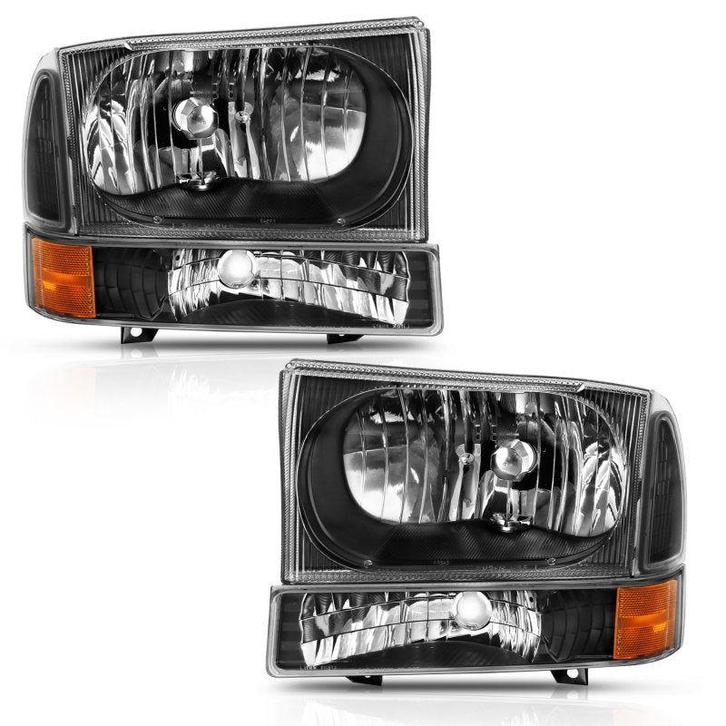 ANZO 2000-2004 Ford Excursion Crystal Headlight w/ Corner, Auto-onderdelen, Verlichting, Ophalen of Verzenden