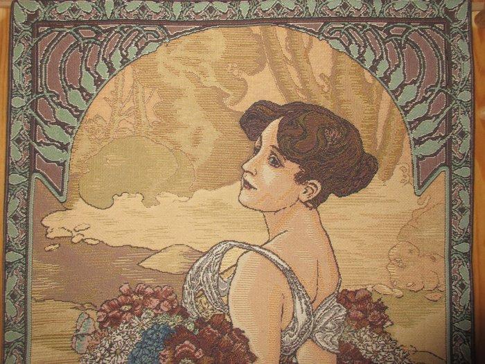 Mucha - Wandtapijt - 155 cm - 65 cm - Ete (Zomer), Antiek en Kunst, Curiosa en Brocante