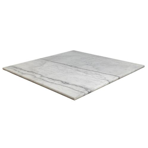 Vierkant marmer tafelblad 70 x 70 cm wit marmer - tafel blad, Huis en Inrichting, Tafels | Eettafels, 50 tot 100 cm, 50 tot 100 cm