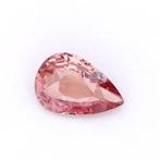 1 pcs Roze, Oranje Saffier, Padparacha saffier - 1.65 ct -, Nieuw