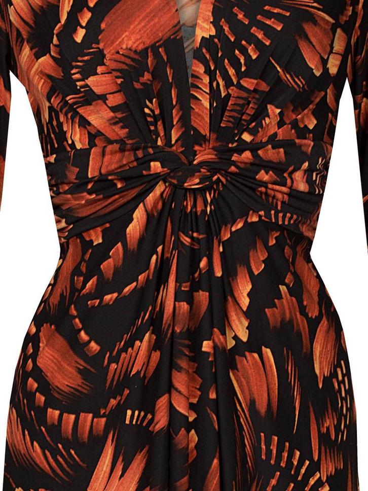 Jurk Stephanie Bruin XXXL (46), Kleding | Dames, Jurken, Verzenden