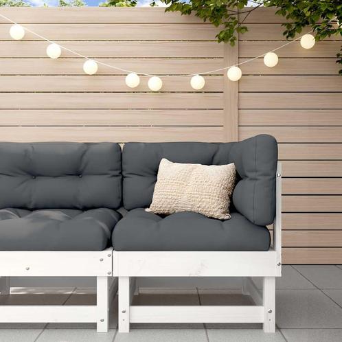 vidaXL Hoekbank met kussens massief grenenhout, Tuin en Terras, Tuinsets en Loungesets, Nieuw, Verzenden
