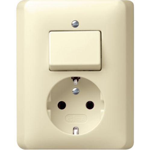 GIRA Systeem 55 Wandcontactdoos met randaarde en, Doe-het-zelf en Verbouw, Elektra en Kabels, Nieuw, Ophalen of Verzenden