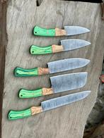 Keukenmes - Chefs knife - Staal, Hout, Leder - Litouwen