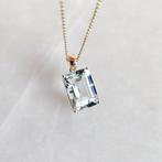 Hanger - 14 karaat Geel goud - 6.44ct. tw. Aquamarijn -