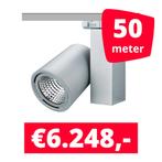 LED Railverlichting Mercato Aluminium 50 spots + 50M rails, Ophalen of Verzenden