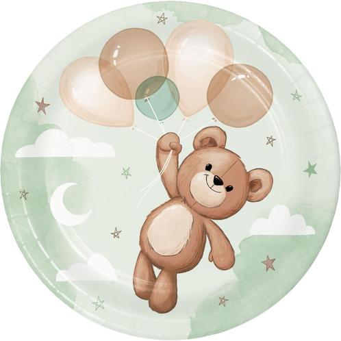 Borden Teddy Beer 18cm 8st, Hobby en Vrije tijd, Feestartikelen, Nieuw, Verzenden