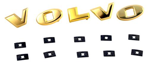 Volvo Letterset VOLVO goudkleur origineel incl clips Amazon, Auto diversen, Tuning en Styling, Verzenden