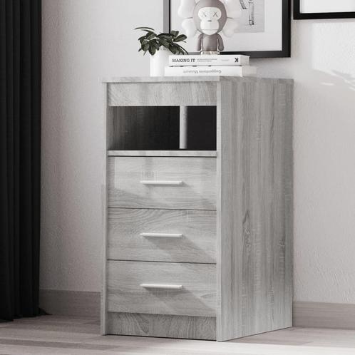 vidaXL Ladekast 40x50x76 cm bewerkt hout grijs sonoma, Huis en Inrichting, Kasten | Overige, Nieuw, Verzenden