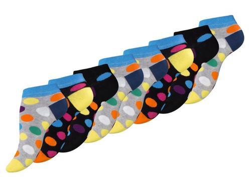 8 paar Dames sneakersokken met kleurrijke stippen - Dots, Kleding | Dames, Sokken en Kousen, Verzenden
