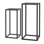 TRUUSK Set Van 2 Plantenstandaarden, Plantenkrukken Met Stal, Verzenden, Nieuw