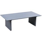 Avellino lounge tuintafel 120x61xH40 cm aluminium antraciet, Tuin en Terras, Ophalen of Verzenden, Nieuw, Aluminium
