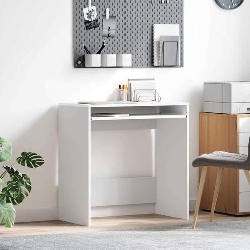 vidaXL Bureau met plank met opslag Wit 77,5 x 43 x 79 cm, Huis en Inrichting, Bureaus, Nieuw, Verzenden