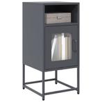 vidaXL Nachtkastje 36x39x78 cm koudgewalst staal, Huis en Inrichting, Kasten | Buffetkasten, Verzenden, Nieuw, Metaal