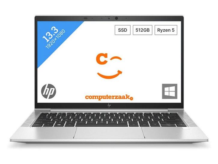 HP EliteBook 835 G8 - Laptop - AMD Ryzen 5 5600U 2.30GHz 8GB, Computers en Software, Windows Laptops, Zo goed als nieuw, Verzenden