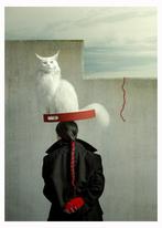Elena Paraskeva - Sleepwalker and her cat - XL