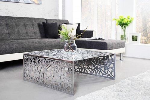Handgemaakte salontafel ABSTRACT 60cm aluminium, Huis en Inrichting, Tafels | Salontafels, Ophalen of Verzenden