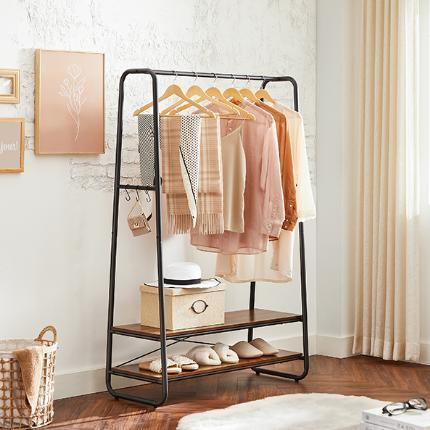 Kledingrek Industrieel met 2 Planken en 6 Haken 100×45×160, Kleding | Dames, Kledingrekken, Nieuw, Verzenden