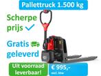 Palletwagen | 1500 kg | Elektrisch | Compact, wendbaar | EP, 1000 tot 2000 kg, Palletwagen, Elektrisch, Verzenden