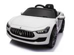 Maserati Ghibli, 12v elektrische kinderauto, rubberen banden, Ophalen of Verzenden, Nieuw