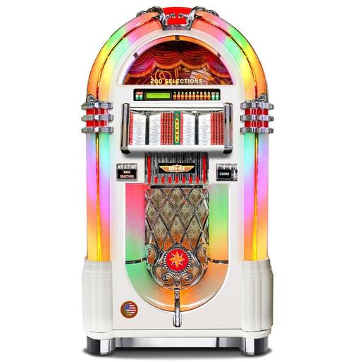 Rock-Ola Bubbler 200 45 Toeren Vinyl Jukebox Piano Wit, Verzamelen, Automaten | Jukeboxen, Ophalen