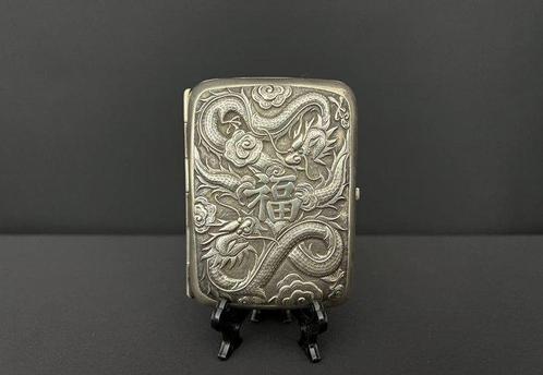 Sigarettenhouder - Zilver - Chine, eind XIXe eeuw, Antiek en Kunst, Antiek | Overige Antiek
