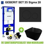 UP320 Toiletset 35 Civita Black Rimless Sigma 20 Mat Zwart, Ophalen of Verzenden, Nieuw