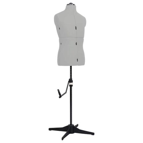 vidaXL Paspop verstelbaar man maat 37-45 grijs, Kleding | Dames, Kledinghangers, Nieuw, Verzenden
