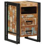 vidaXL Nachtkastje 40x40x59 cm Massief hout gerecycled, Verzenden, Nieuw, Hout