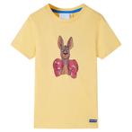 vidaXL Kindershirt met korte mouwen 104 geel, Verzenden, Nieuw