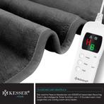 KESSER® Elektrische deken van pluche, 180 x 130 cm, grijs, T, Verzenden, Nieuw