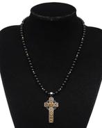 Obsidiaan - Ketting - Keltisch kruis - Krachten van de