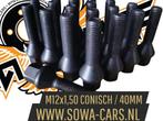 ZWARTE Wielbouten M12x1,50 Conisch 40mm ( M12 x 1,50 ), Ophalen of Verzenden