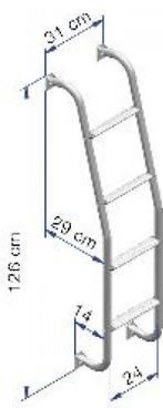 Thule Ladder 4 Treden, Caravans en Kamperen, Camper-accessoires, Ophalen of Verzenden, Nieuw