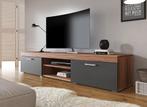 TV-Meubel Slim - Grijs - Eiken - 200 cm - TVKast - Modern, Huis en Inrichting, Kasten | Televisiemeubels, Nieuw, Overige materialen