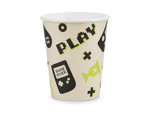 Gaming Party Bekers 220ml 6st, Hobby en Vrije tijd, Feestartikelen, Nieuw, Verzenden