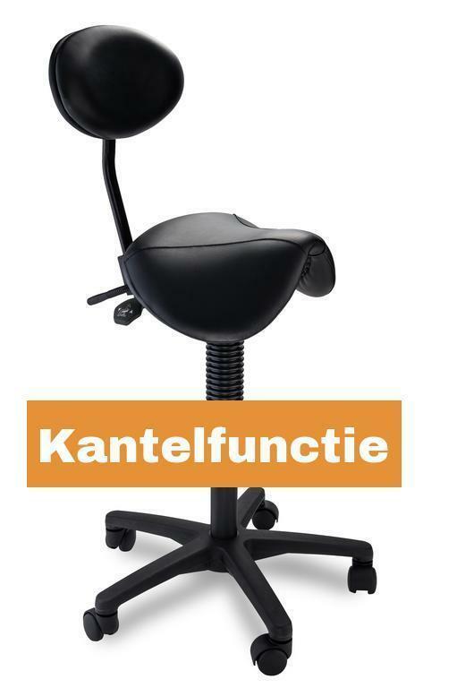 Zadelkruk Pro-Seat Plus met rugsteun en kantelfunctie!, Zakelijke goederen, Kantoor en Winkelinrichting | Kantoormeubilair en Inrichting