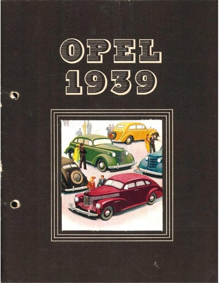 1939 OPEL PROGRAMMA BROCHURE NEDERLANDS, Boeken, Auto's | Folders en Tijdschriften, Opel