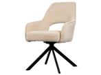 Online Veiling: 6x Design Eetkamerstoel Beige Brio, Huis en Inrichting, Stoelen, Nieuw